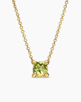 Micro Chatelaine® Pendant Necklace in 18K Yellow Gold with Peridot, 5mm
